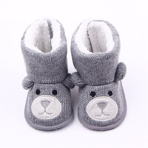 Cute Cartoon Bear Winter Boots