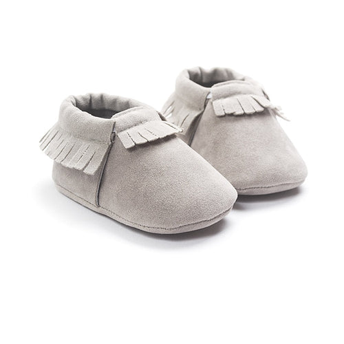 Suede Leather Newborn Baby Shoes